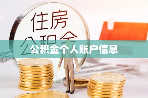 秀林公积金个人账户信息