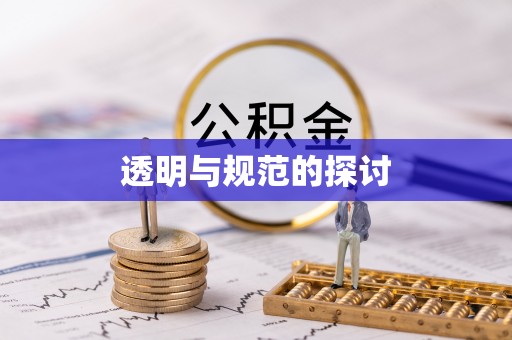 秀林透明与规范的探讨