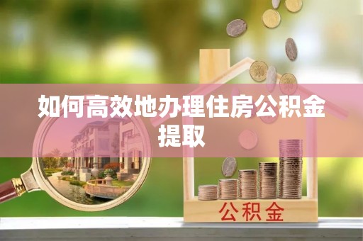 秀林如何高效地办理住房公积金提取
